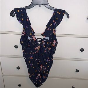 Floral Ruffle Swimsuit